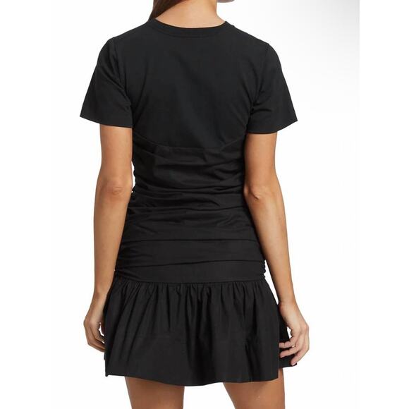 Tanya Taylor Dress Peyton Knot Mini Retro Black Size XL - Picture 3 of 15